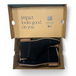 Black Toms Rylie Ankle Booties